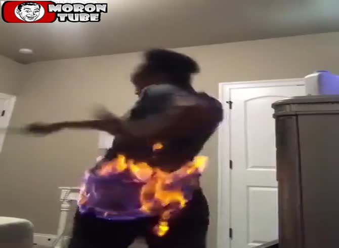 Video :It was a horrible idea for her to want to use fire to wax her buttocks